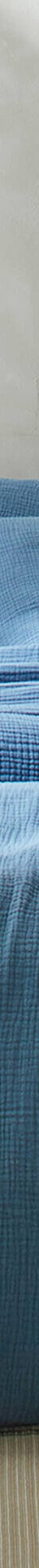 Linge de lit uni en triple gaze de coton (bleu) Linge de lit uni en triple gaze de coton (bleu)